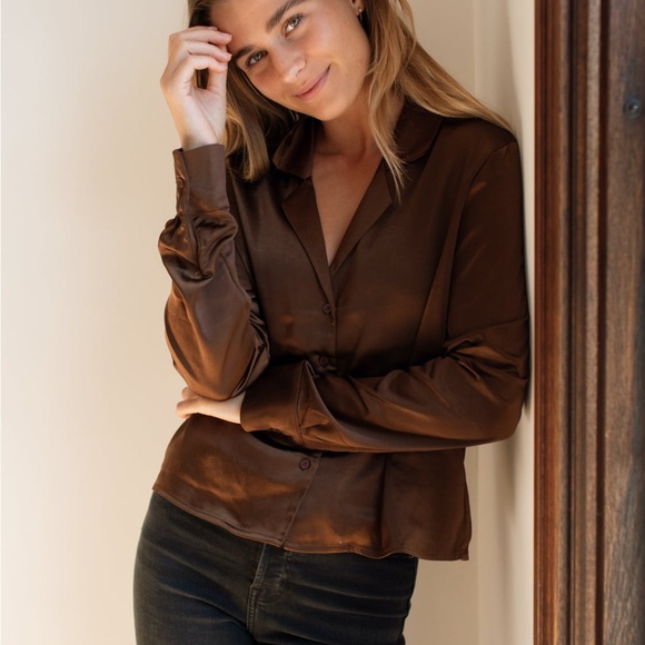 CJLA Champagne Liv Blouse size L - Picture 5 of 7